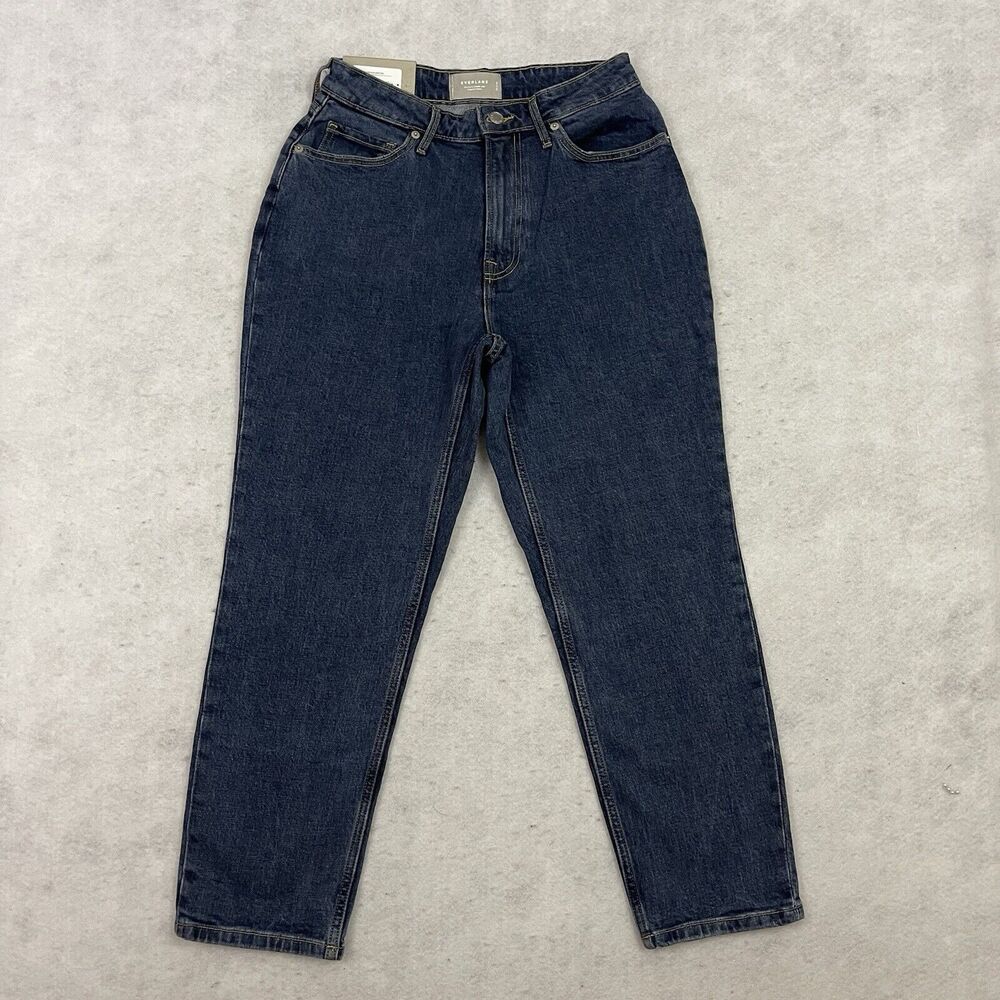 Everlane Dark Blue Straight Leg Jeans - Picture 3 of 16